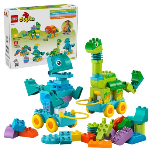 Lego Duplo 3 в 1 Динозаври На Кошиках Набір 10451 108 Ел. 3+