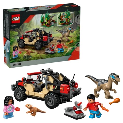 Lego Jurassic World Втеча На Вантажівці Від Раптора Набір 76972 285 Ел. 6+