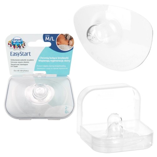 CANPOL BABIES ЗАЩИТНИКИ ДЛЯ СИСЬОК 2шт +КОНТЕЙНЕР M/L