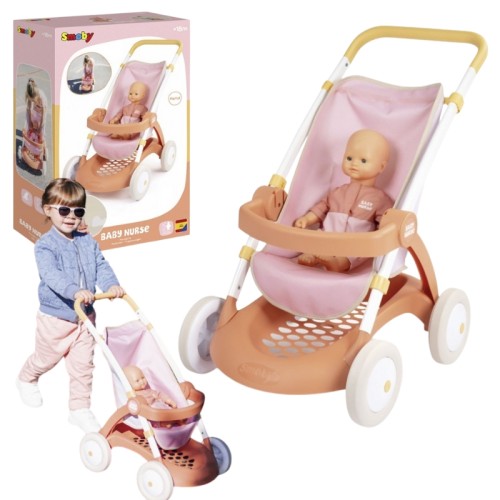 Smoby Baby Nurse Коляска Для Ляльок До 42см Рожева 18м+