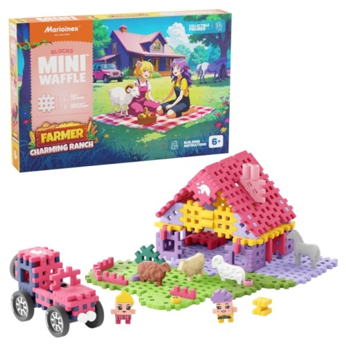 Marioinex Mini Waffle Конструктор Фермер Миле Ранчо 100 Елементів