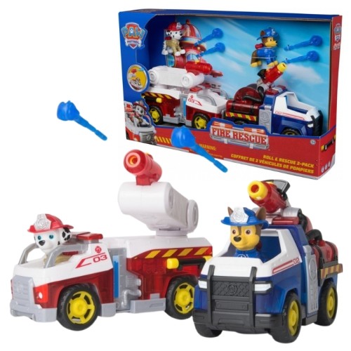 Spin Master Патруль Псів Набір 2 Транспортних Засобів Пожежна Рятувальна Місія Чейз та Маршал 3+