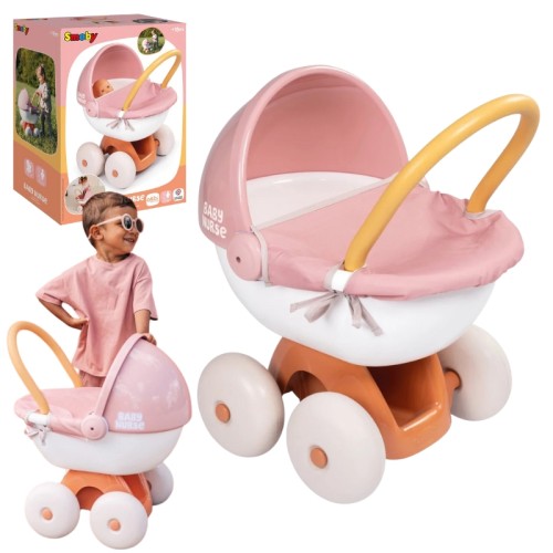 Smoby Baby Nurse Глибока Коляска Для Лялек З Дашком
