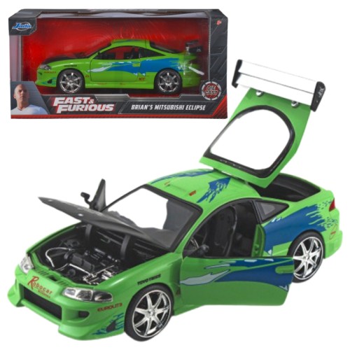 Jada Fast & Furious 1995 Mitsubishi Eclipse Автомобіль Швидкі і Ярошні Модель 1:24