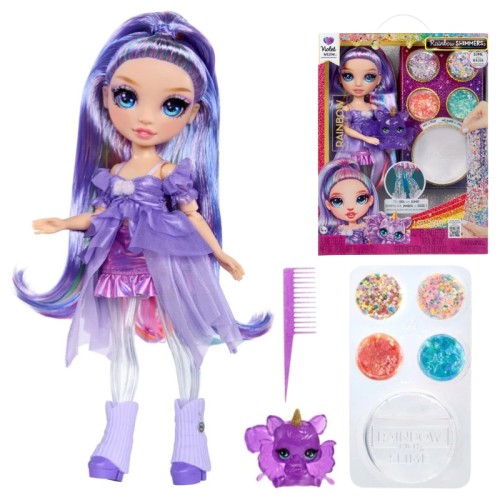 Rainbow High Rainbow Shimmers With Slime Violet Лялька з Слаймом та Блискітками