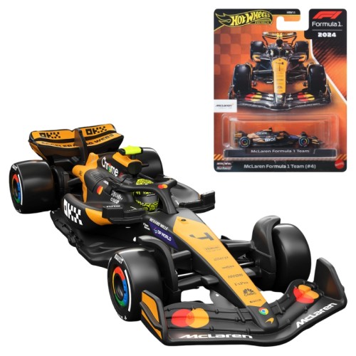 Hot Wheels Premium Race F1 Series: McLaren Formula 1 Team #4 MCL38 Колекційний Автомобіль
