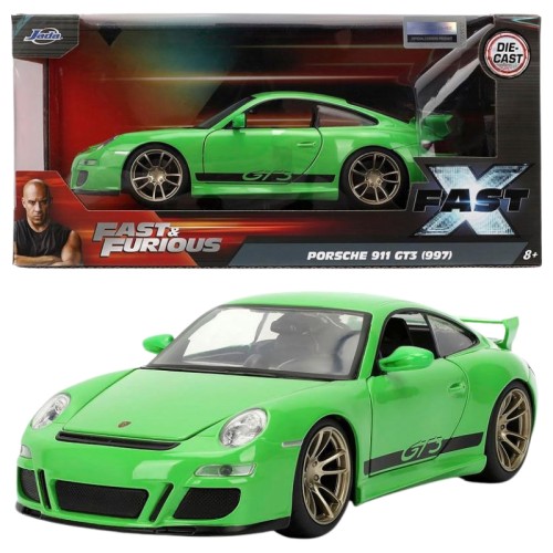 Jada Fast & Furious Porsche 911 GT3 (997) Автомобіль Швидкі та Якісні Модель 1:24