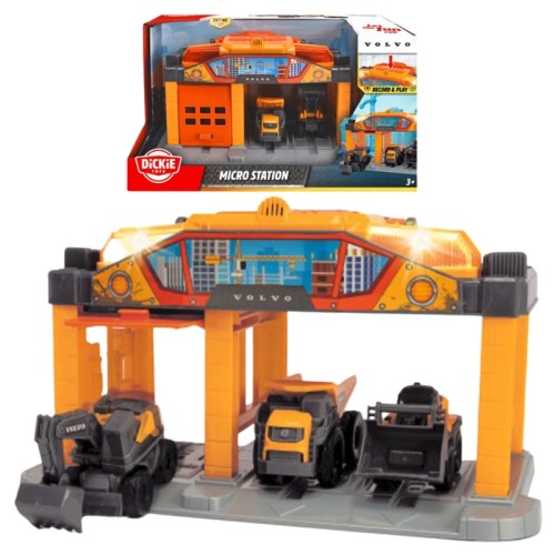 Dickie Construction Будівельна Станція Volvo Інтерактивна З Звуками Світлом 3+