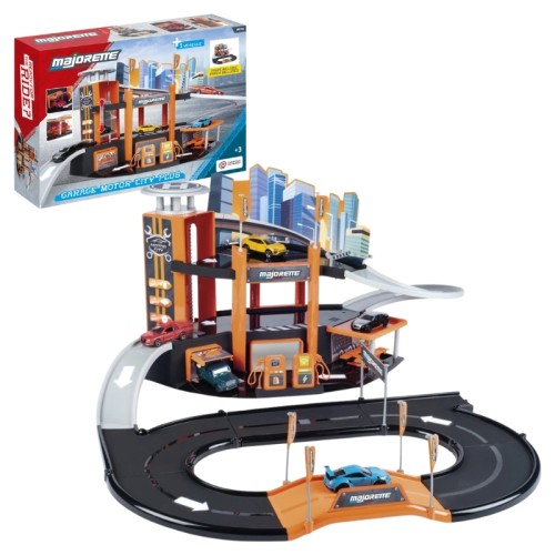 Majorette Гараж Motor City Plus Двоповерховий З Аксесуарами + 1 Транспортний Засіб