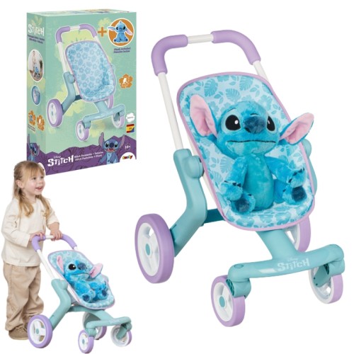 Disney Плюшева Іграшка Лілу і Стіч: Стіч Маскотка Плюшевий + Візок Для Маскотки