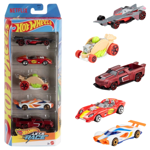 Hot Wheels Набір 5 Автомобілів Автокар Let's Race 3+