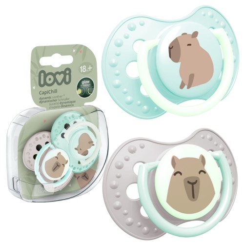 Lovi Соска Силіконова Динамічна 2шт. 18м+ CapiChill Хлопчик