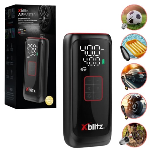 Xblitz Airmaster Портативний Безпровідний Електричний Насос З Пауербанком