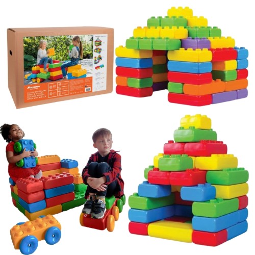 Marioinex Конструктор: Будівельні Цеглини З Коліс Знавчий Конструктор Великі Блоки 30 Елементів 2+