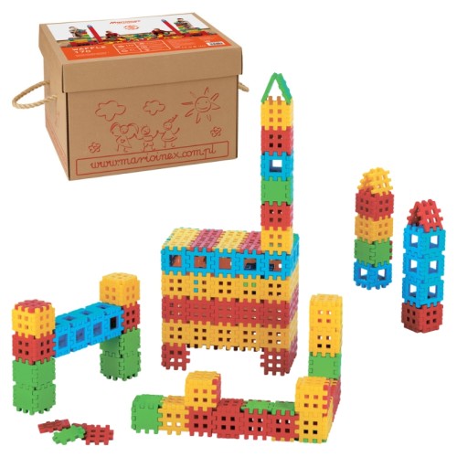 Marioinex Waffle Набір Конструктор Великих Кубиків 170 Елементів У Коробці 2+