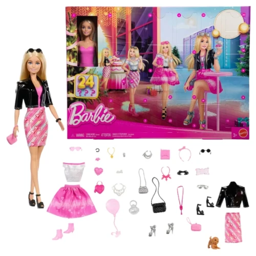 OUTLET! Barbie Модний Адвент-календар Лялька + Аксесуари 24 Сюрпризи