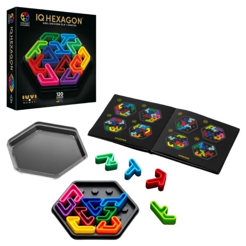 Smart Games IQ Hexagon Deluxe (PL) IUVI Games Логічна Гра Для Одного Гравця Польська Версія 14+