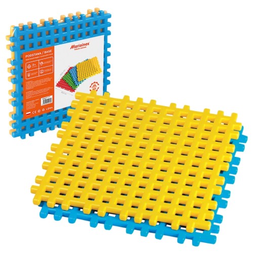 MARIOINEX ФАБРИКА ІГРАШОК НАБІР 2 ОСНОВИ КОНСТРУКТОРІ КУБИКИ ВАФЛІ 2ШТ 2+ 01069