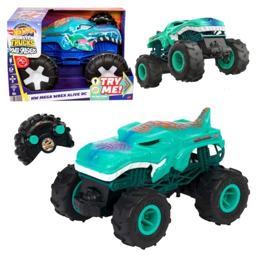 Hot Wheels Monster Trucks Mega-Wrex Авто RC Пожежна Машина 1:15