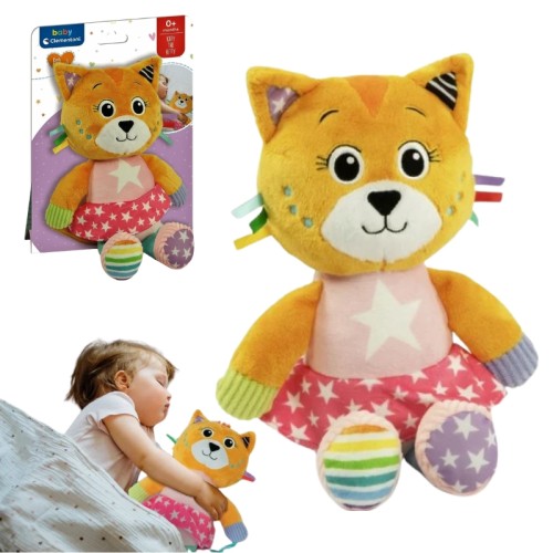 Clementoni Baby Моя Подруга Киця Пухнаста Іграшка Сенсорна Плюшева Маскотка 0м+