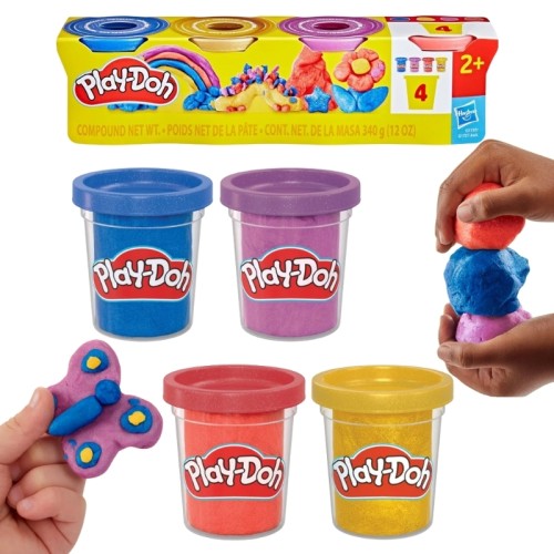 Play-Doh 4Pak Металевих Кольорів
