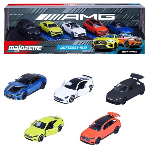 Majorette Mercedes-AMG Набір з 5 металевих моделей машинок автомобілів 1:64