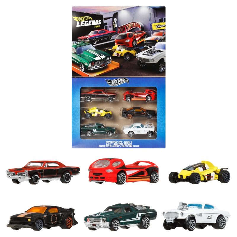 Hot Wheels Silver Series Комплект автомобілів Legends 6-pack