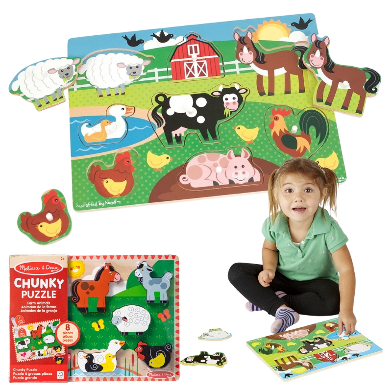 Melissa & Doug Дерев'яний Чанкі Пазл