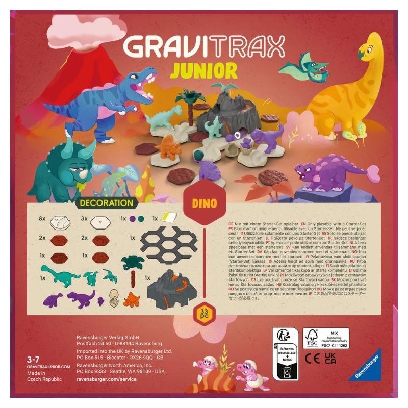 Gravitrax Кулькова траса Додатковий набір Динозаври