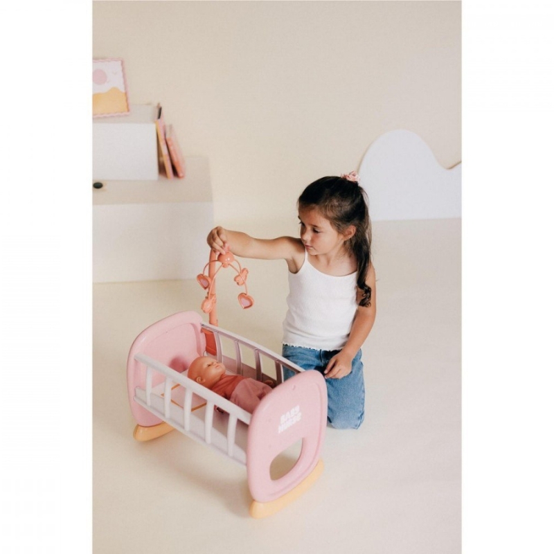 Ліжечко з каруселлю для ляльок