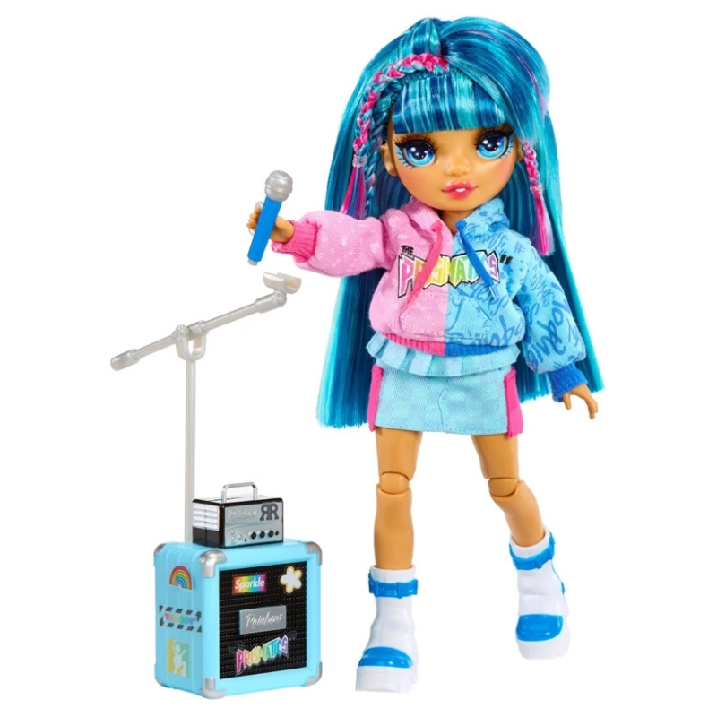 ЛЯЛЬКА RAINBOW HIGH JUNIOR ROCK BAND SKYLER СИНЯ З АКСЕСУАРАМИ