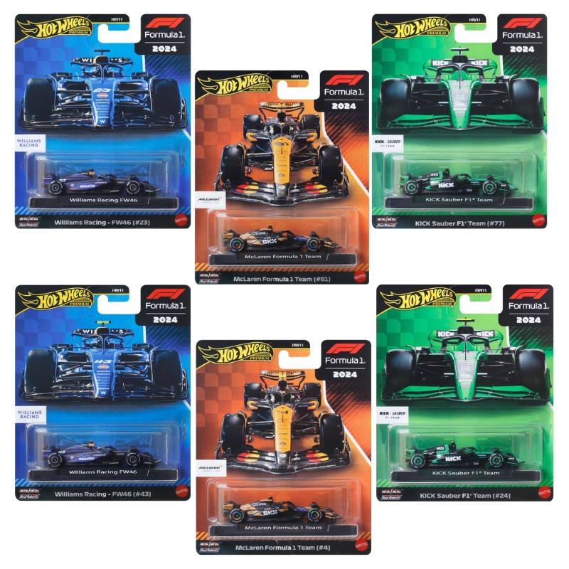 Hot Wheels Premium F1 Культові Авто набір 6 автомобілів