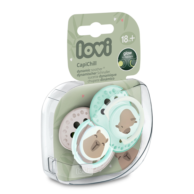 Lovi Соска силіконова Динамічна 2шт. 0-6м CapiChill Boy